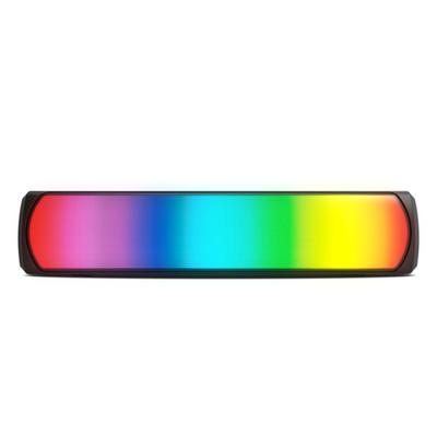 KROM K-POP- Soundbar 2x3 RMS, stereogeluid, Bluetooth, TF-kaartslot, RGB LED, USB, extra aansluiting 3,5 mm jack, afmetingen 280 x 59 x 60 mm, kleur zwart