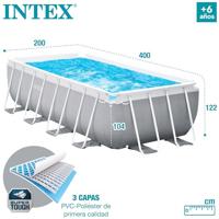 Zwembad Verwijderbaar Intex 8.418 l Rechthoekig 400 x 200 x 122 cm - thumbnail