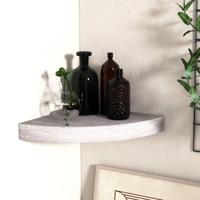 Hoekwandschap 35x35x3,8 cm MDF betongrijs - thumbnail