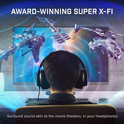 CREATIVE Sound Blaster X1 Hi-RES Super X-Fi DAC externe USB en hoofdtelefoonversterker voor pc en Mac, ook compatibel met PS4, PS5 en Nintendo Switch