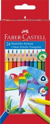 Faber Castell FC-116544 Kleurpotlood Driekant Kartonnen Etui à 24 Stuks