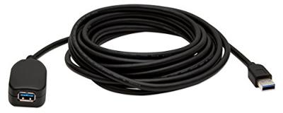 Manhattan 150712 USB-kabel USB 3.2 Gen1 USB-A stekker, USB-A bus 5.00 m Zwart