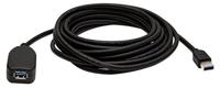 Manhattan USB-kabel USB 3.2 Gen1 (USB 3.0 / USB 3.1 Gen1) USB-A stekker, USB-A bus 5.00 m Zwart 150712 - thumbnail