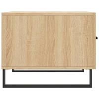 Salontafels 2 st 50x50x40 cm bewerkt hout sonoma eikenkleurig - thumbnail
