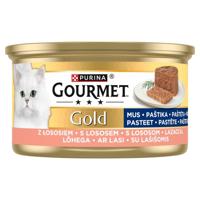 PURINA Gourmet Gold Mousse with salmon - nat kattenvoer - 85g - thumbnail