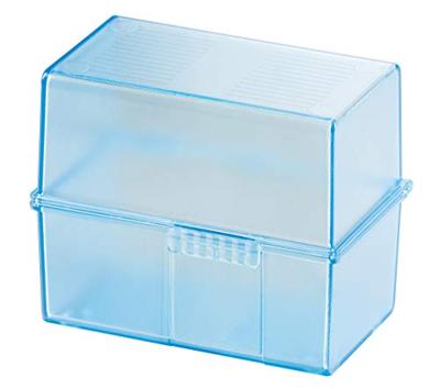 HAN DIN A8 979-64 Kaartenbox Doorschijnend, Blauw Aantal kaarten (max.): 200 kaarten DIN A8 liggend Incl. 100 gelinieerd HAN DIN A8 979-64 Kaartenbox Doorschijnend, Blauw Aantal kaarten (max.): 200 kaarten DIN A8 liggend Incl. 100 gelinieerd