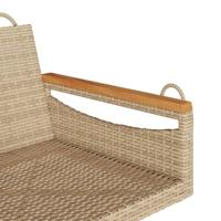 Schommelbank 63x62x40 cm poly rattan beige - thumbnail