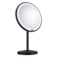 Vergrotingsspiegel Smedbo Beslagsboden Vrijstaand Mat Zwart - thumbnail