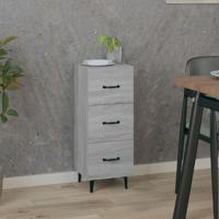 Dressoir 34,5x34x90 cm bewerkt hout grijs sonoma eikenkleurig - thumbnail
