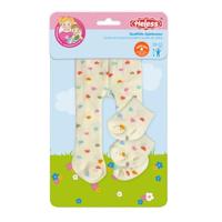 Heless Poppen maillot met sokjes hartjesconfetti, 28-35 cm - thumbnail