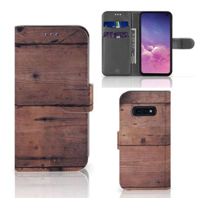 Samsung Galaxy S10e | Book Style Case | Old Wood