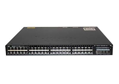 Cisco Catalyst 3650-48FS-S Netwerkschakelaar, 48 GbE PoE+ poorten, 4 1G uplinks, 1025WAC voeding, 1 HE, IP-basis functionaliteit, uitgebreide beperkte levenslange garantie (WS-C3650-48FS-S)