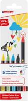 Fineliner edding 1200 f 5st glitter assorti | 6 stuks - thumbnail