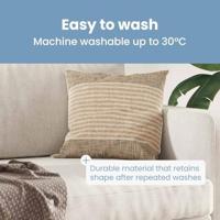 VidaXL Hoofdkussen met kussen wit 61 x 41 x 20 cm polyester - thumbnail