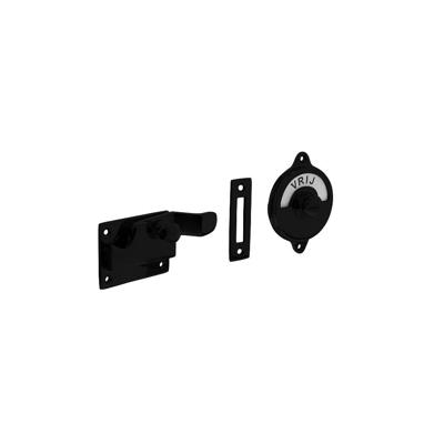 Intersteel WC slot met hendel met bocht vrij-bezet mat zwart Intersteel WC slot met hendel met bocht vrij-bezet mat zwart