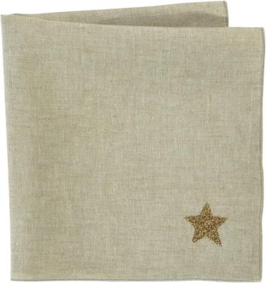 Sander Sander linnen servet Star 45x45 Beige