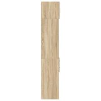 Opbergkast smal 30x42,5x225 cm bewerkt hout sonoma eikenkleurig - thumbnail