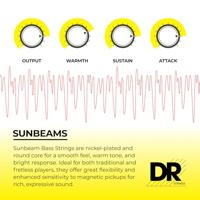 DR Strings NLR-40 Sunbeam 40-100 set snaren voor elektrische basgitaar - thumbnail