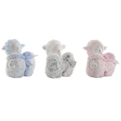 Geschenkset voor baby's Home ESPRIT Blauw Beige Roze Polyester (3 Stuks)