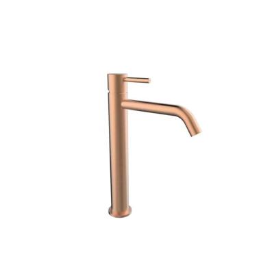 Wastafelkraan BWS Opbouw Mengkraan Model Extra Hoog Geborsteld Koper Wastafelkraan BWS Opbouw Mengkraan Model Extra Hoog Geborsteld Koper