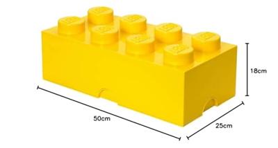 Room Copenhagen LEGO Storage Brick 8 Geel opbergdoos Room Copenhagen LEGO Storage Brick 8 Geel opbergdoos