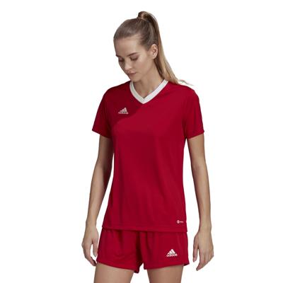 adidas Entrada 22 Voetbalshirt Dames Rood Wit adidas Entrada 22 Voetbalshirt Dames Rood Wit