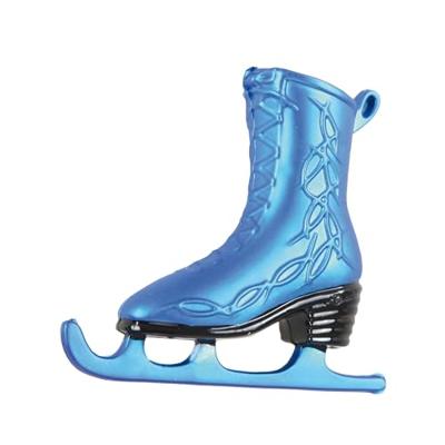 Kersthanger schaats blauw 7,5 cm set van 4 | 48 stuks
