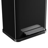 Hailo 0622-260 Öko Duo Plus M Pedaalemmer 2x 9L Zilver/Zwart - thumbnail