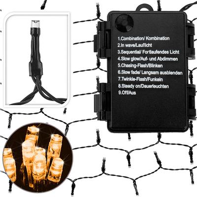 Kerstverlichting blauw 160 LED 10.5 meter