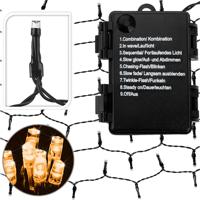 Kerstverlichting blauw 160 LED 10.5 meter - thumbnail