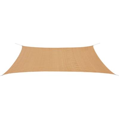 Zonnescherm HDPE rechthoekig 4x6 m beige Zonnescherm HDPE rechthoekig 4x6 m beige