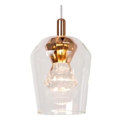 Lucide BERLIANE - Hanglamp - Ø 34 cm - LED Dimb. - 5x4W 2700K - Met vervangbare LED-module - Transparant | Essential - thumbnail