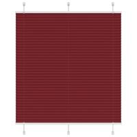Pliss rolgordijn 115x100cm stofbreedte 114,4cm bordeauxrood - thumbnail