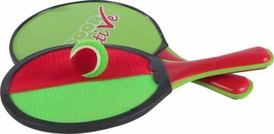 Outdoor actief 2 in 1 strand en klittenband balspel, lengte 33 cm Outdoor actief 2 in 1 strand en klittenband balspel, lengte 33 cm