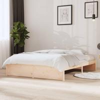 Bedframe massief hout 140x190 cm - thumbnail