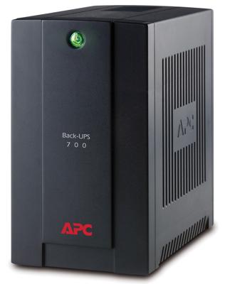 APC Back-UPS 700VA - UPS - 230 Volt wisselstroom V - 390 Watt - 700 VA - USB - uitgangen: 3 APC Back-UPS 700VA - UPS - 230 Volt wisselstroom V - 390 Watt - 700 VA - USB - uitgangen: 3