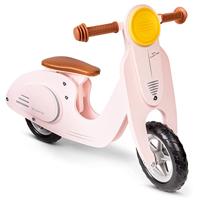 New Classic Toys houten loopscooter - roze - thumbnail