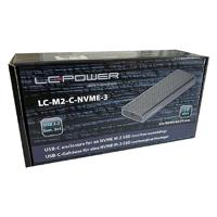 LC-Power LC-M2-C-NVME-3 behuizing voor opslagstations SDD-behuizing Zwart M.2 - thumbnail