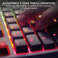 Cherry - XTRFY K4V2 RGB TKL RETRO Tastiera da gioco meccanica - Illuminazione RGB - Nero - MX2A Rosso - thumbnail