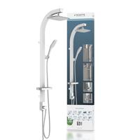 Regendouche Opbouwset Schütte Madagaskar Wellness Stortdouche Wit en Chroom - thumbnail