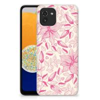 Samsung Galaxy A03 | TPU Case | Pink Flowers - thumbnail
