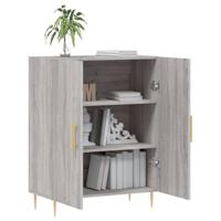 Dressoir 69,5x34x90 cm bewerkt hout grijs sonoma eikenkleurig - thumbnail