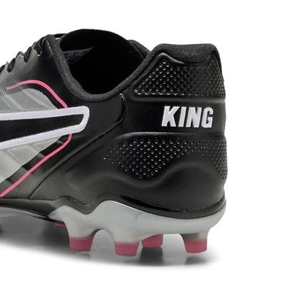 PUMA King Pro Gras / Kunstgras Voetbalschoenen (MG) Zilver Zwart Roze