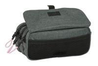 Pennenetui met 3 vakken Kappa Silver pink Grijs 21,5 x 10 x 8 cm - thumbnail