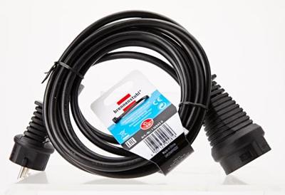 Brennenstuhl Kwaliteits kunststof verlengsnoer 3m zwart H05VV-F 3G1,5 - 1165430 - thumbnail