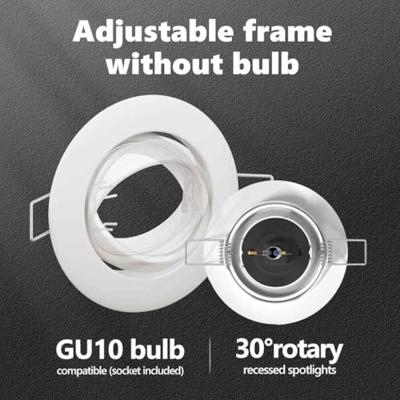 VidaXL Spotje 12 pcs wit 9 x 9 x 2.5 cm metaal