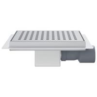 VidaXL Dot doucheafvoer zilver 20 x 20 cm roestvrij staal 304 - thumbnail