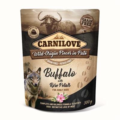 CARNILOVE DOG POUCH BUFFEL / ROZENBLAD 12X300 GR CARNILOVE DOG POUCH BUFFEL / ROZENBLAD 12X300 GR