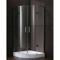 Douchecabine Sanilux Rinna kwartrond met 2 deuren 100x100 cm 6 mm Sanilux - thumbnail