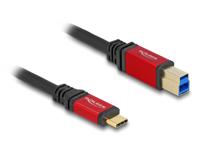 DeLOCK 80613 USB cable USB 3.2 Gen 1 (3.1 Gen 1) 2 m USB C USB B Black, Red - thumbnail